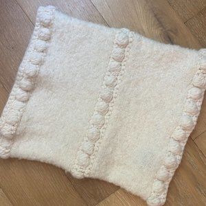 Club Monaco Cream Wool Infinity Scarf